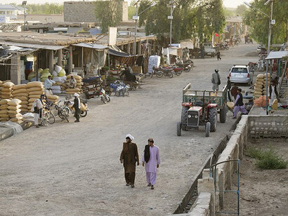 War Story. Afghanistan Trip May-June 2013, Forward Operating Base Camp Shawqat, View from Sanger 2, early evening June 2013