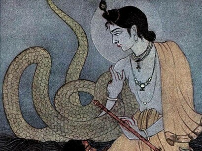 Kshitindranath Majumdar (1891–1975), Krishna che sottomette Kaliya
