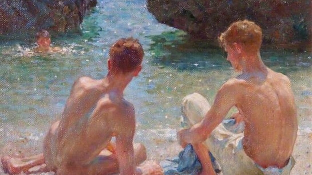 Henry Scott Tuke The Critics 1927 Courtesy of Leamington Spa Art Gallery & Museum (Warwick District Council)
