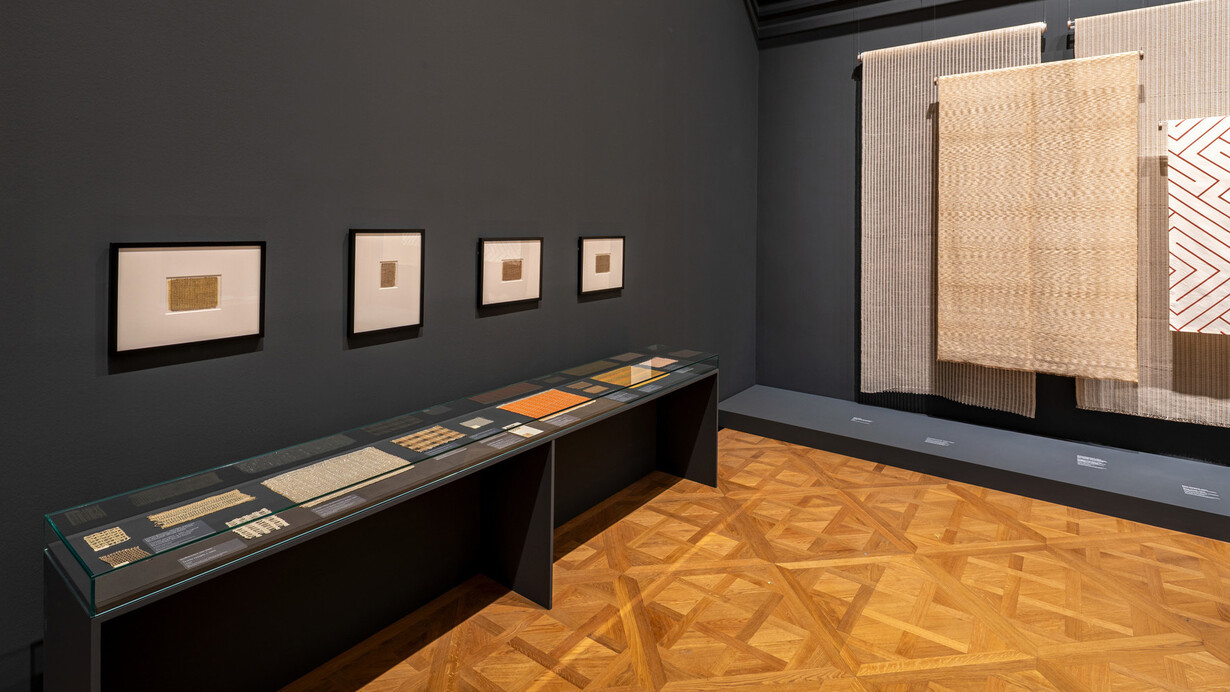 Anni Albers, Constructing textiles, ausstellungsansicht. Mit freundlicher genehmigung des Lower Belvedere