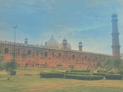 The Badshahi Mosque is a Mughal-era congregational mosque in Lahore, Pakistan