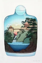 Annie Davidson, Japanese landscape (detail). Courtesy of Linton and Kay