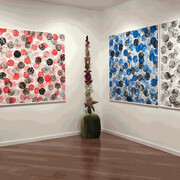 Marco Adamo, L’arte nel Pallone, exhibition view. Courtesy of Contini Art Gallery