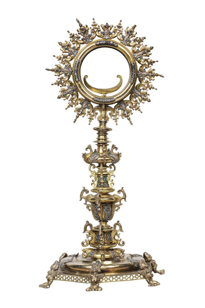 Anónimo, Custodia, s. XVII. Cortesía del Museo Pedro de Osma