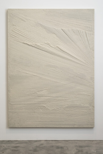 Fernando Mastrangelo, I Could Die A Thousand Times, 
2015, Sand, 84x60 inches (213.4 x 152.4 cm). Courtesy Mike Weiss Gallery, New York