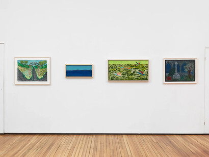 Various artists, Threshold of vision, exhibition view. Courtesy of Nathalie Karg Gallery 