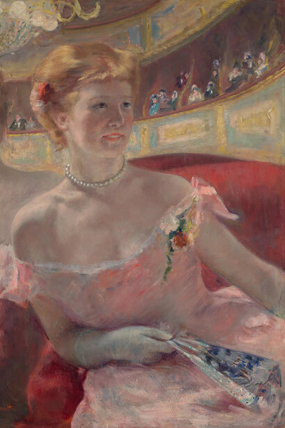 Mary Cassatt, Femme dans une loge (detalle), 1879. Cortesía del Musée d’Orsay