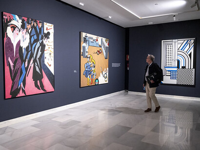 Varios artistas, Compromiso con el arte. De Miró a Barceló, vista de exhibición. Cortesía de la Fundación Bancaja