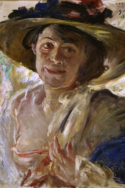 Lovis Corinth, Frau mit Rosenhut, 1912. Courtesy of Alte Nationalgalerie