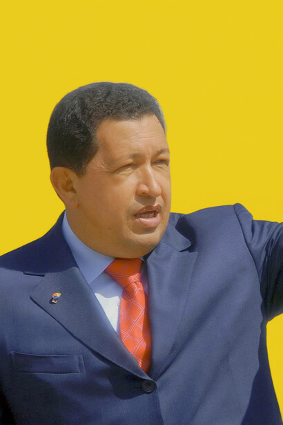 Das 1999 in Venezuela durch den Sieg von Kommandant Hugo Chávez bei demokratischen Wahlen eingeführte Regime war geprägt von Nationalismus, Patriotismus, Antiimperialismus und Linkssein. Bild: Hugo Chávez (1954-2013) um 2005