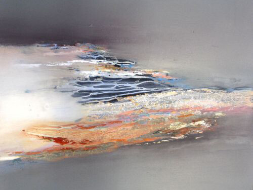 Elaine Jones, 'Float', oil on board £1200, 45x45cm