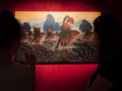 Lee Gihun, Masquerade. Pietà, exhibition view. Courtesy of Dorothy Circus Gallery