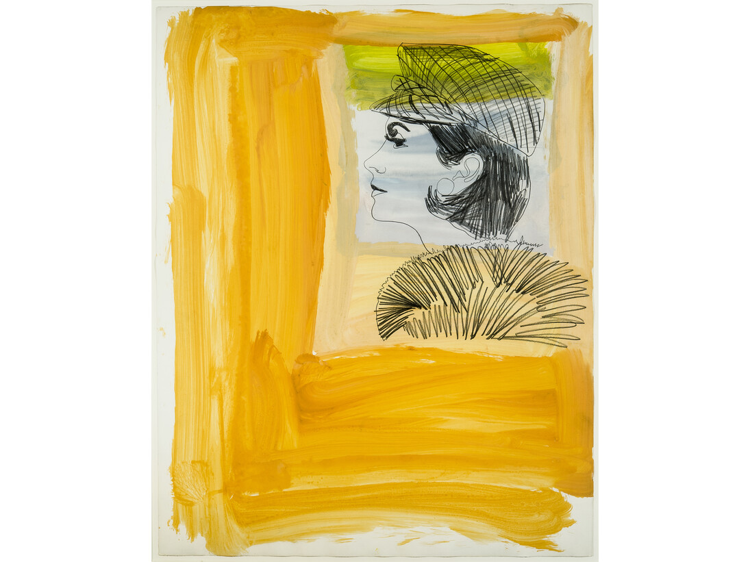 Andy Warhol, Untitled (Glamour Girl), 1961, Gouache and graphite on paper, 29 x 23 in. © 2014 The Andy Warhol Foundation for the Visual Arts, Inc. / Artists Rights Society (ARS), New York