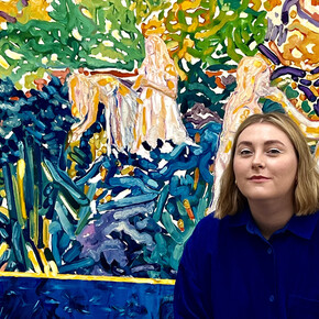 Katie Tomilson in her studio. Courtesy of Liminal Gallery