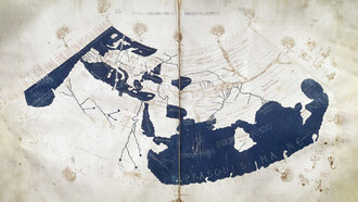 Il mondo secondo Tolomeo, Urb.GR.82, ff 60v-61r. Secolo XIII, Massimo Planude