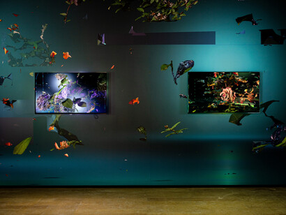 Echoes of the past, promises of the future, exhibition view. Courtesy of MacLyon