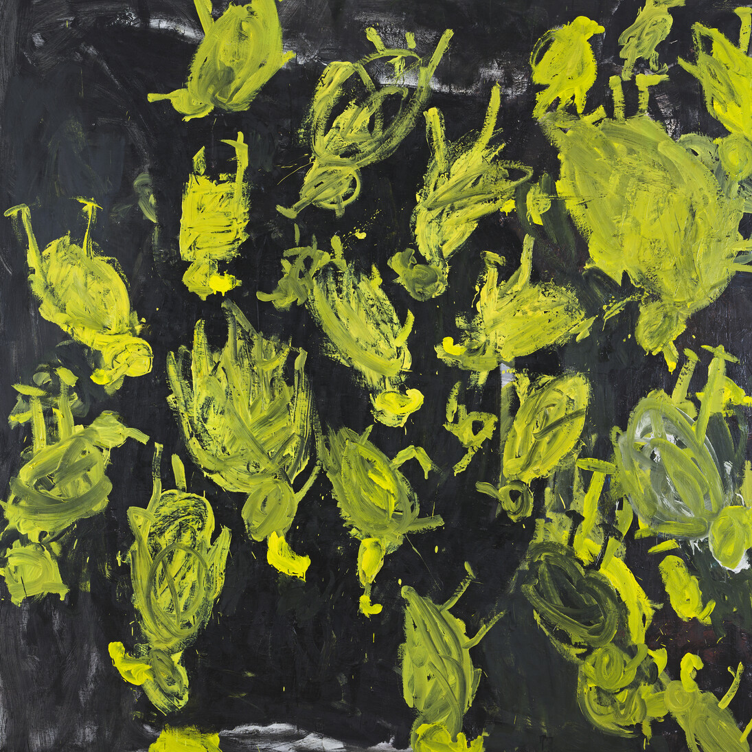Georg Baselitz, Where is the Yellow Milkjug, Mrs Bird, 1989, Oil paint on canvas © Georg Baselitz 2014