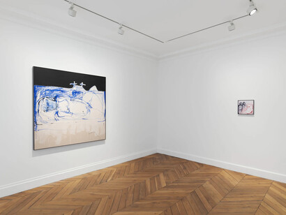 Tracey Emin, I will miss you yesterday – I will miss you today – I will miss you tomorrow – And that’s how it will always be, vue de l’exposition. Avec l’aimable autorisation de White Cube