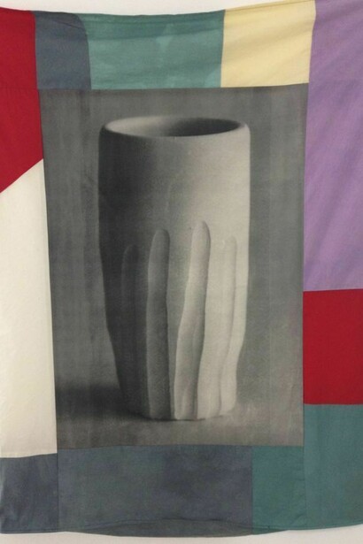 Christian Newby, Breton Study 2, Screenprint on muslin and hand dyed fabric, 164 x 131 cm, Courtesy of Vitrine