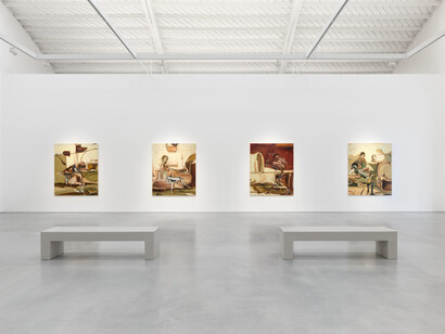 Luke Agada, Between two suns, exhibition view. Courtesy of Roberts Projects 