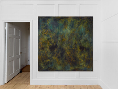 Odilon Redon and Kate Spencer Stewart, Nuit, exhibition view. Courtesy of Emalin Gallery