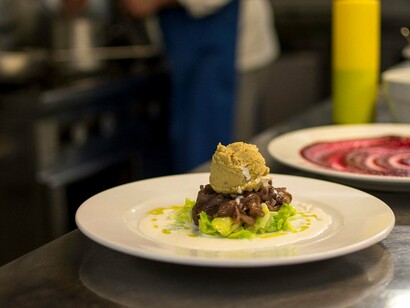 Un piatto particolare, Antica Trattoria da Doro, Solagna, Veneto, Italia