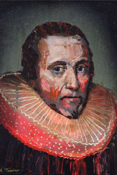 Sir Robert Heath (after Van Ceulen)- Oil on canvas - 28 x 35.6cm