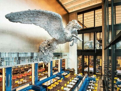 Brasserie of Light restaurant which offers artistic food