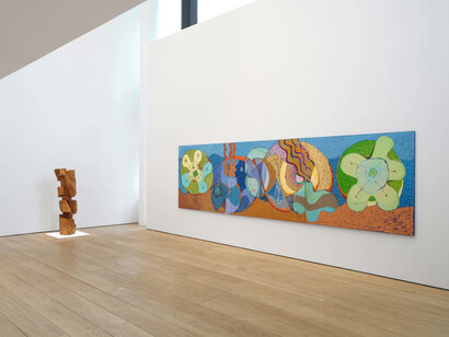 Divide two divide one, exhibition view. Courtesy of Lehmann Maupin 
