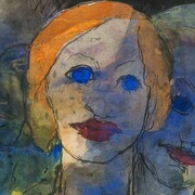 Emil Nolde, Phantasie, Watercolor on Japanese paper, 1931/35, 41 x 30,5 cm