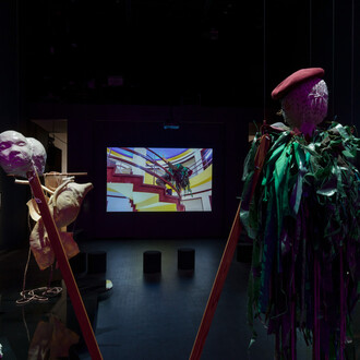 Naufus Ramírez-Figueroa, Lugar de consuelo (Place of solace), exhibition view. Courtesy of MoMA