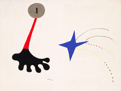 Joan Miró; Pintura: la estrella, 1927 (detalle)