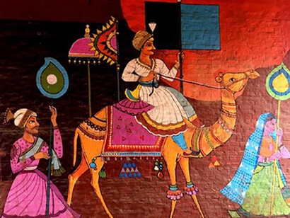 Mural on the wall of under-bridge