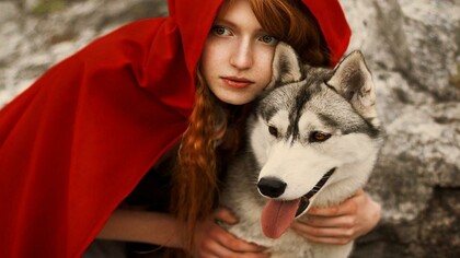 Caperucita roja y el lobo feroz