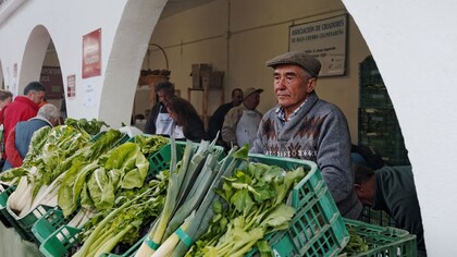 Vendedor en el Día de Mercado de la Casa de Campo