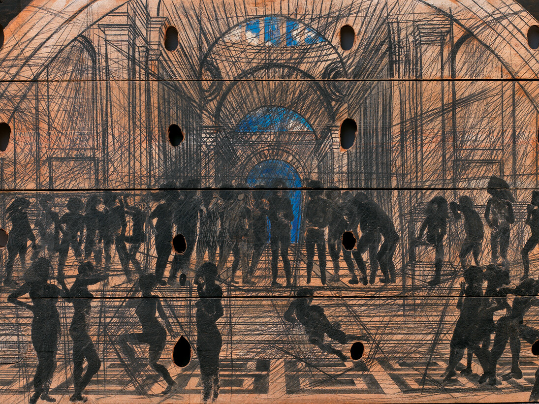 Ceroli, Mario, Scuola di Atene, Courtesy Tornabuoni Art