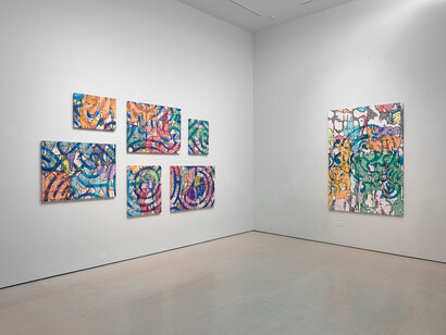 Bo Joseph, Daedalus ciphers, exhibition view. Courtesy of McClain Gallery
