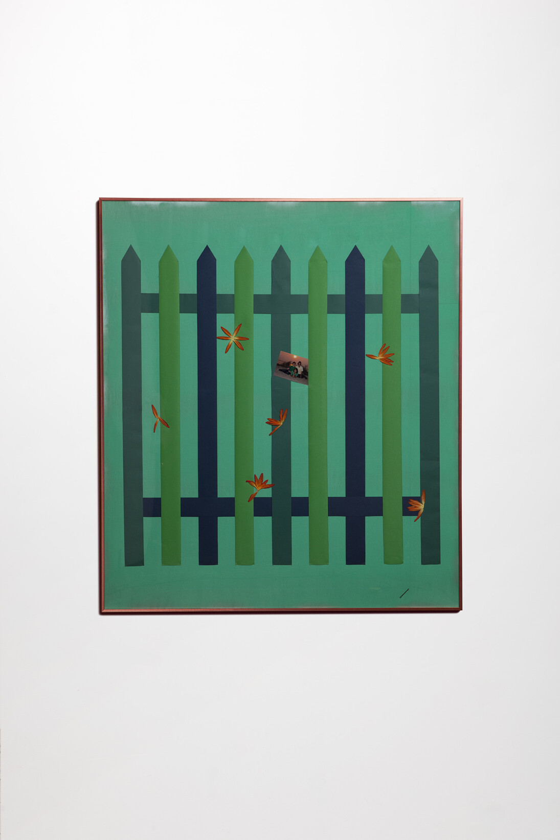 Alex Da Corte, Untitled, 2015, Paper, velvet and metal frames, 142,24 x 162,56 x 5 cm (56 x 64 x 2 in)
