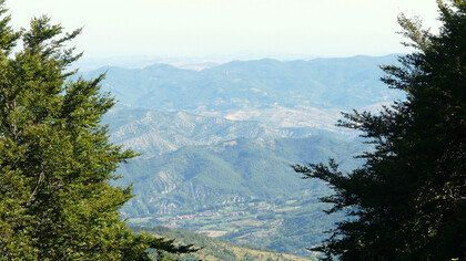 Panorama dal Monte Gropà, Alessandria, Italia