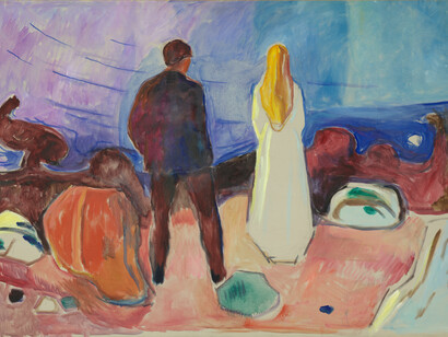 En nombre de la libertad individual, se destruyen las condiciones mismas de la vida colectiva: la educación pública, la sanidad, la solidaridad intergeneracional, la cultura compartida. Edvard Munch (1863–1944). Dos seres humanos. Los solitarios. 1935, Munchmuseet, Oslo, Noruega