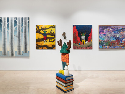 Various artists, Into the woods, exhibition view. Courtesy of Jessica Silverman