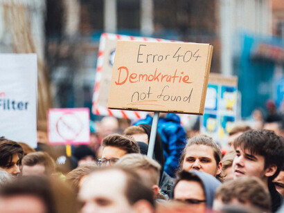 Protestas exigiendo el respeto a la democracia en Alemania