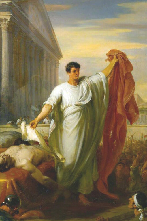 Marc Antony Reading the Will of Caesar
William Hilton (1786–1839), Sir John Soane’s Museum, England