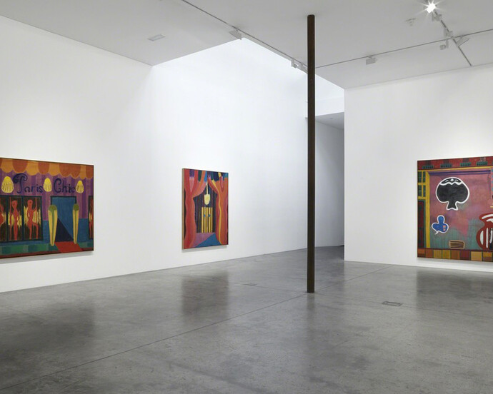 Tal R: Sexshops, exhibition view. Courtesy of Victoria Miro