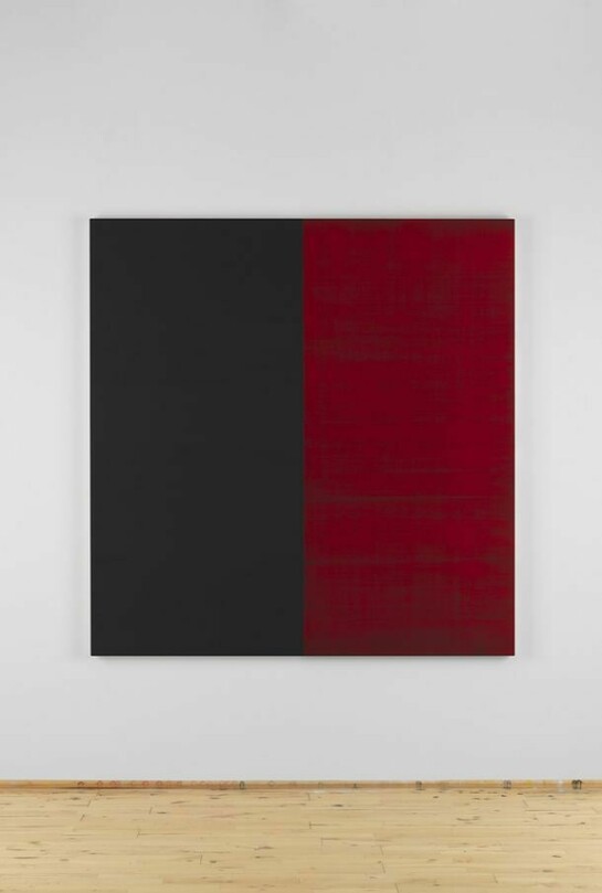 Callum Innes, Untitled Lamp Black No 9, 2013, Oil on linen, 180 x 175 cm, ©H, Kosaniuk, Courtesy Sean Kelly, New York