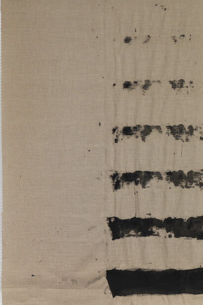 Christina Michalis, Untitled, 2012, pigment on canvas, polycarbonate, 235 x 150 cm