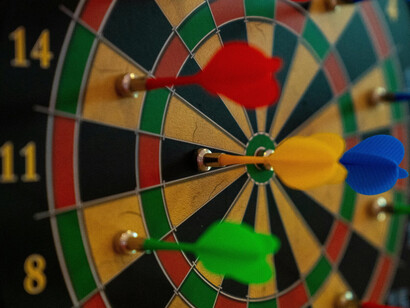 Falling short isn't a problem. The real problem happens when we stop aiming at our goals