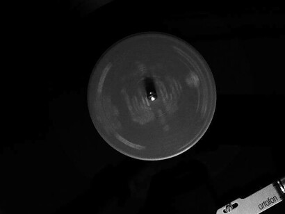 Vinyl record playing