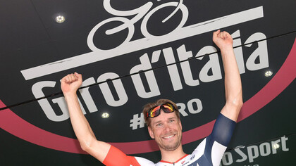 Roger Kluge vincitore della 17ma tappa del Giro d'Italia