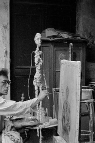 Alberto Giacometti en su atelier